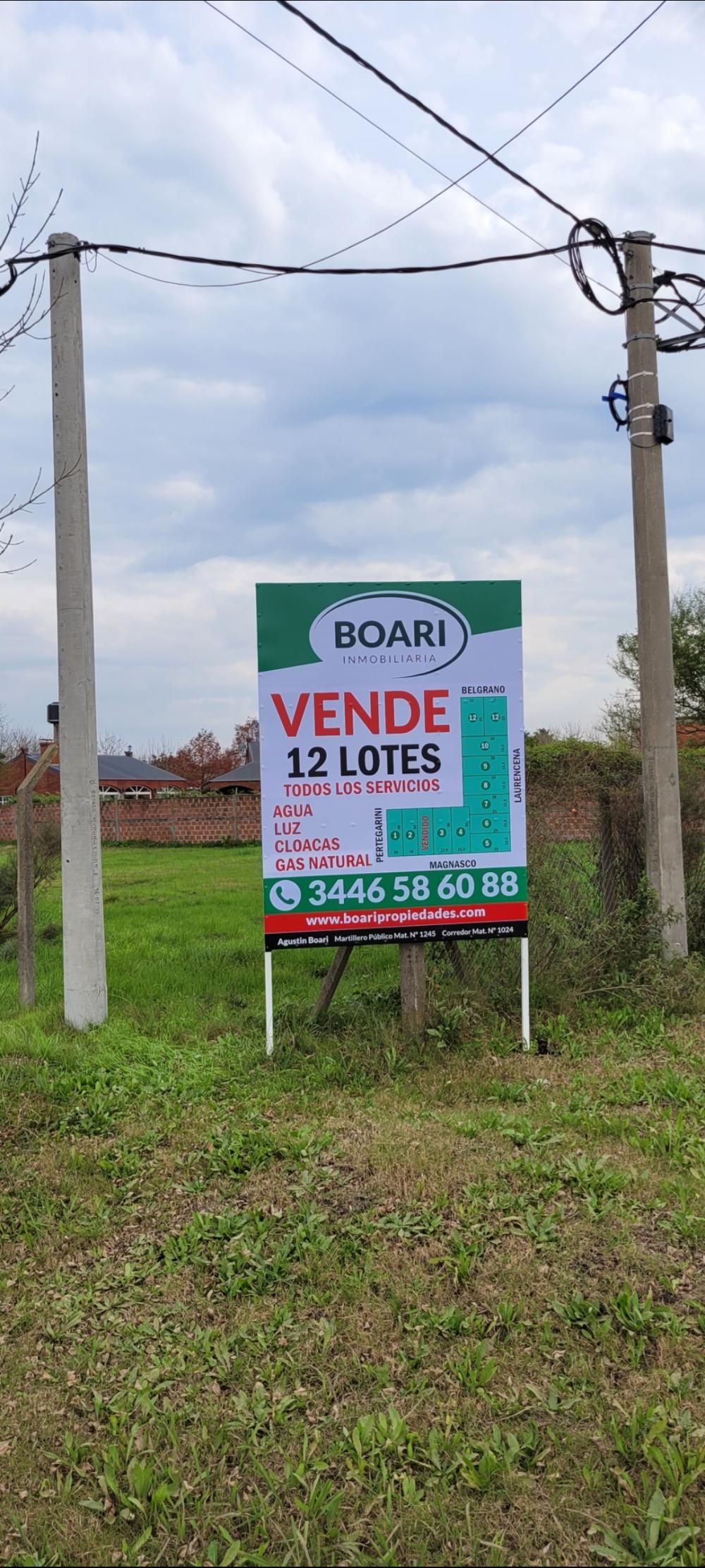 Vendo 12 Lotes en Urdinarrain (E.R.)