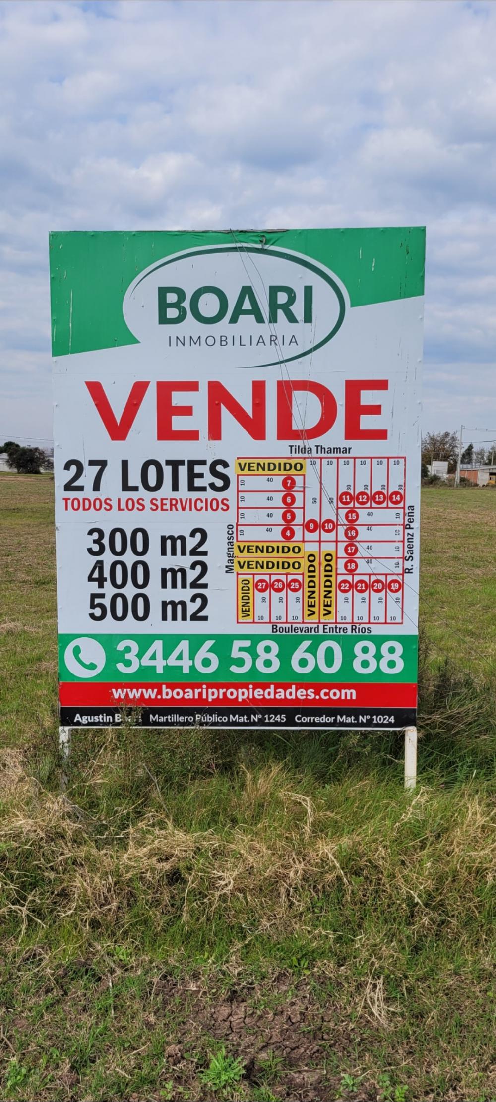 Vendo 30 Lotes Residenciales- Urdinarrain 