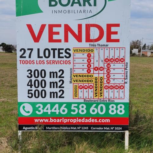 Vendo 30 Lotes Residenciales- Urdinarrain 